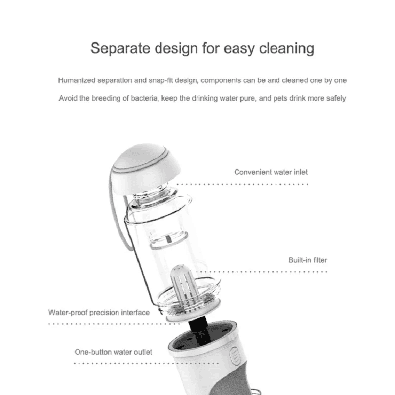 image-Outdoor Travel Pet Water Dispenser Pet Dog Cat Water Bottle