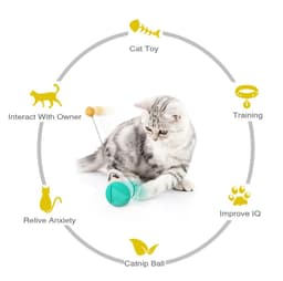 image-Tumbler Balanced Wheel Swinging Ball Cat Toy