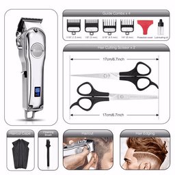 image-3 in 1 IPX7 Waterproof Beard Trimmer Men Hair Trimmer