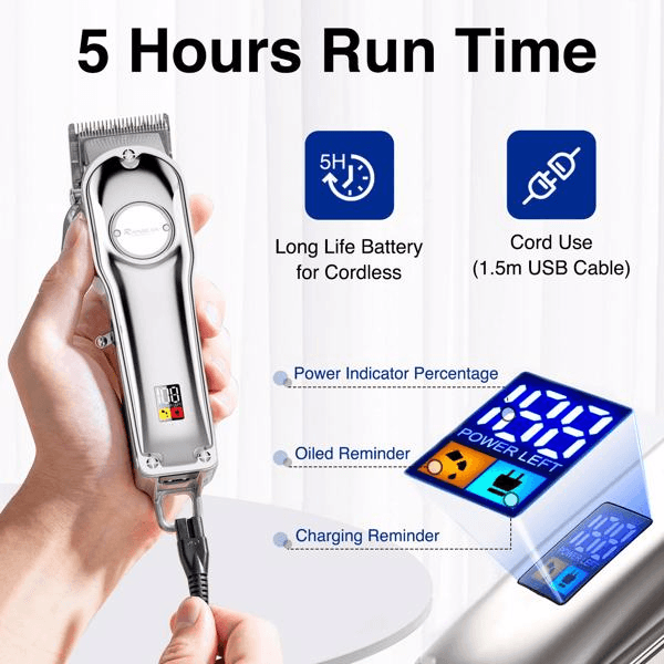 image-3 in 1 IPX7 Waterproof Beard Trimmer Men Hair Trimmer