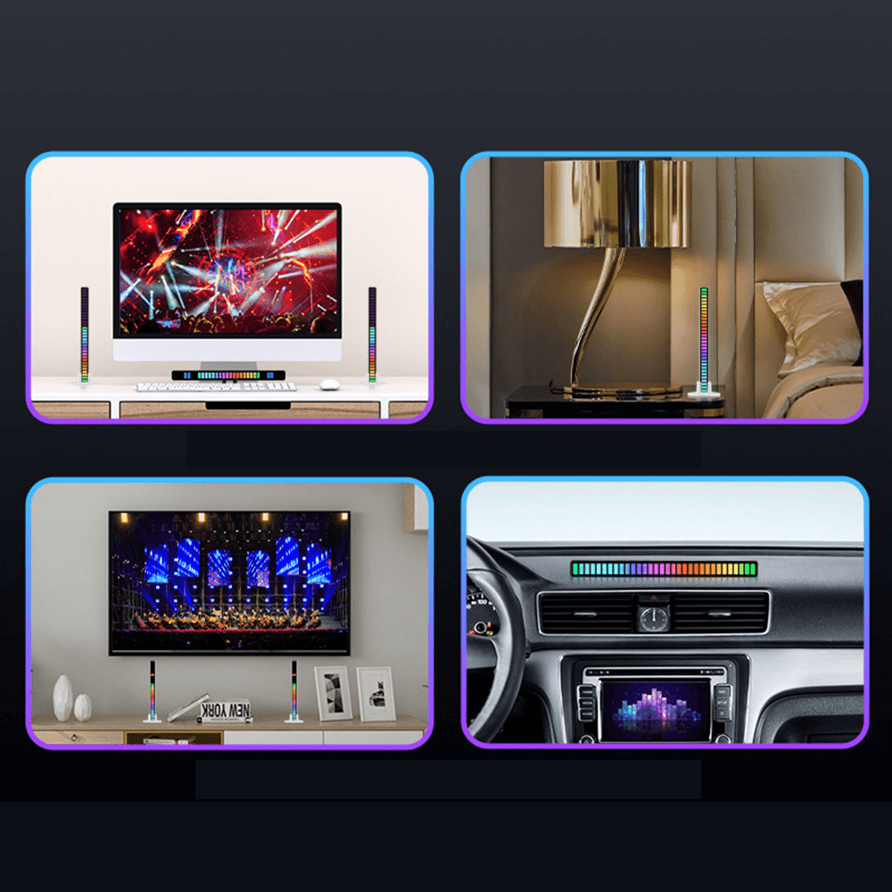 image-RGB LED Music Sound Control LED Symphony Pickup Light