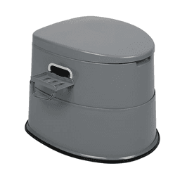 image-Outdoor Portable Toilet with Non-slip Mat