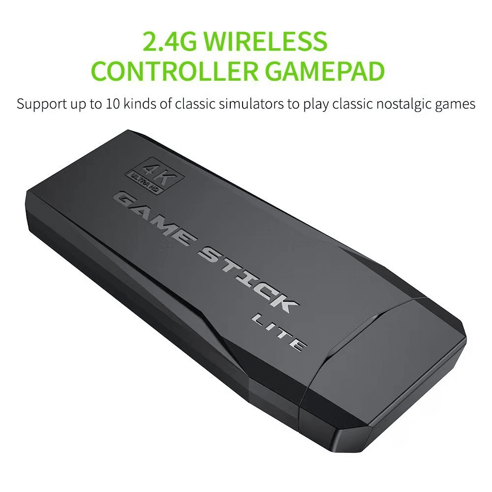 image-4K 2.4G Double Wireless Controller Game Stick Video Game Console