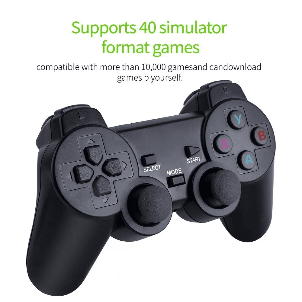 image-4K 2.4G Double Wireless Controller Game Stick Video Game Console