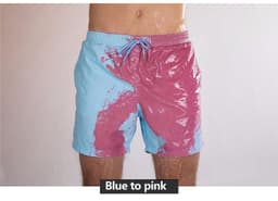image-Summer Men Temperature Sensitive Color Changing Beach Swim Pants