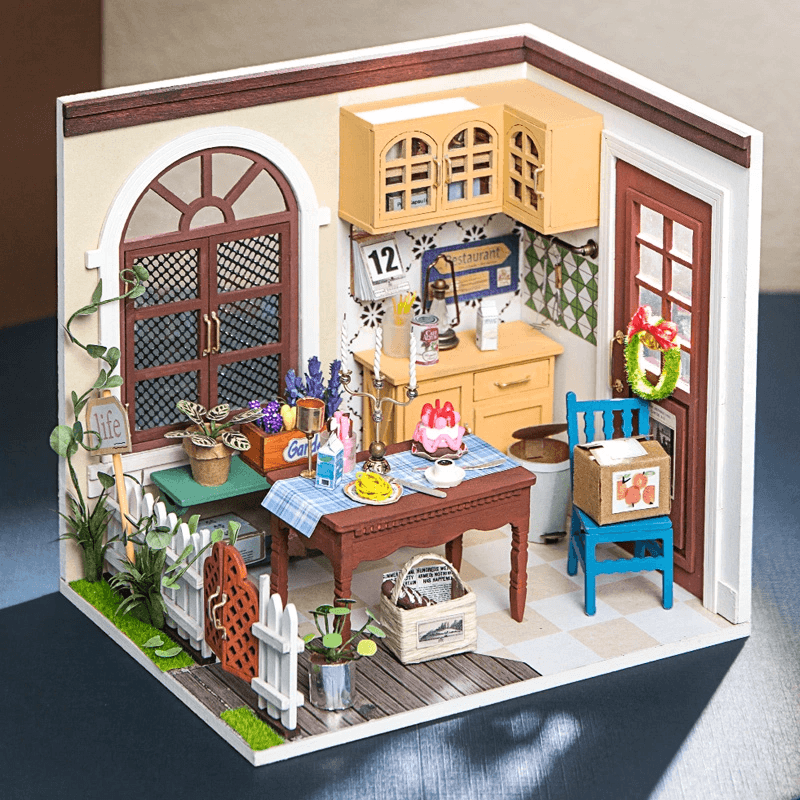 image-DIY House Doll House Miniature Dollhouse with Furniture