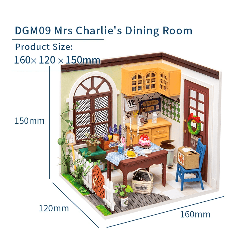 image-DIY House Doll House Miniature Dollhouse with Furniture