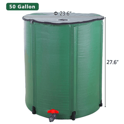 image-50/100 Gallon Folding Rainwater Barrel Water Collector