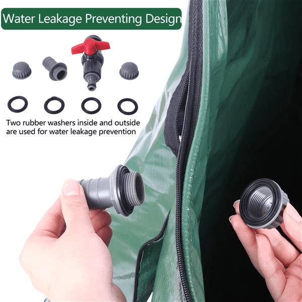 image-50/100 Gallon Folding Rainwater Barrel Water Collector
