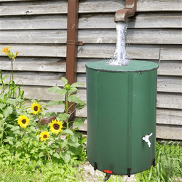 image-50/100 Gallon Folding Rainwater Barrel Water Collector