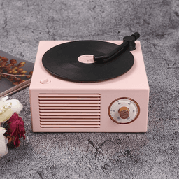 image-Retro Mini Vinyl Records Wireless Bluetooth Speakers