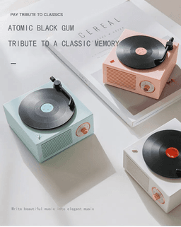 image-Retro Mini Vinyl Records Wireless Bluetooth Speakers