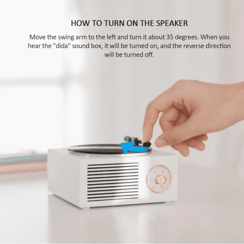 image-Retro Mini Vinyl Records Wireless Bluetooth Speakers