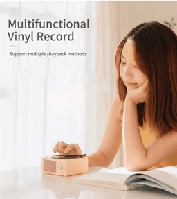 image-Retro Mini Vinyl Records Wireless Bluetooth Speakers