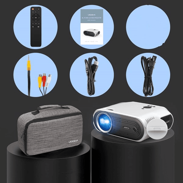 image-1080P 4K 8000L Full HD Projector with WiFi and Bluetooth