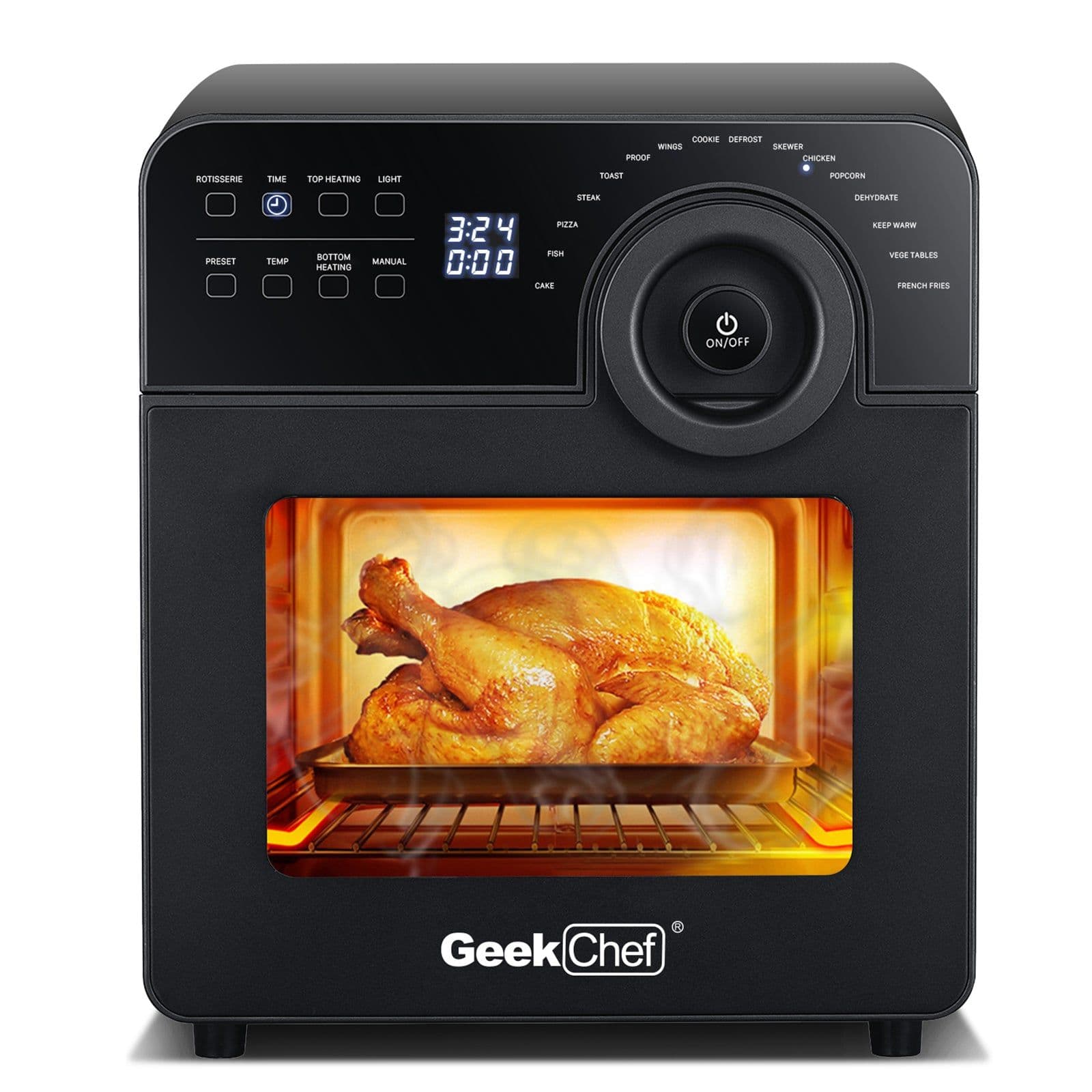 image-Geek Chef 1700W Convection Air Fryer Toaster Oven