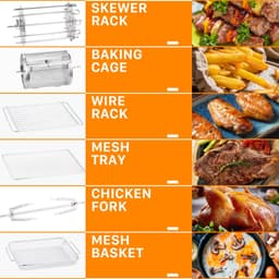 image-Geek Chef 1700W Convection Air Fryer Toaster Oven