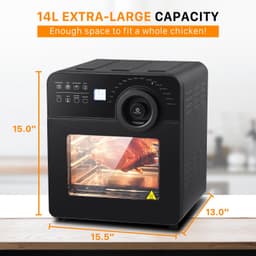 image-Geek Chef 1700W Convection Air Fryer Toaster Oven