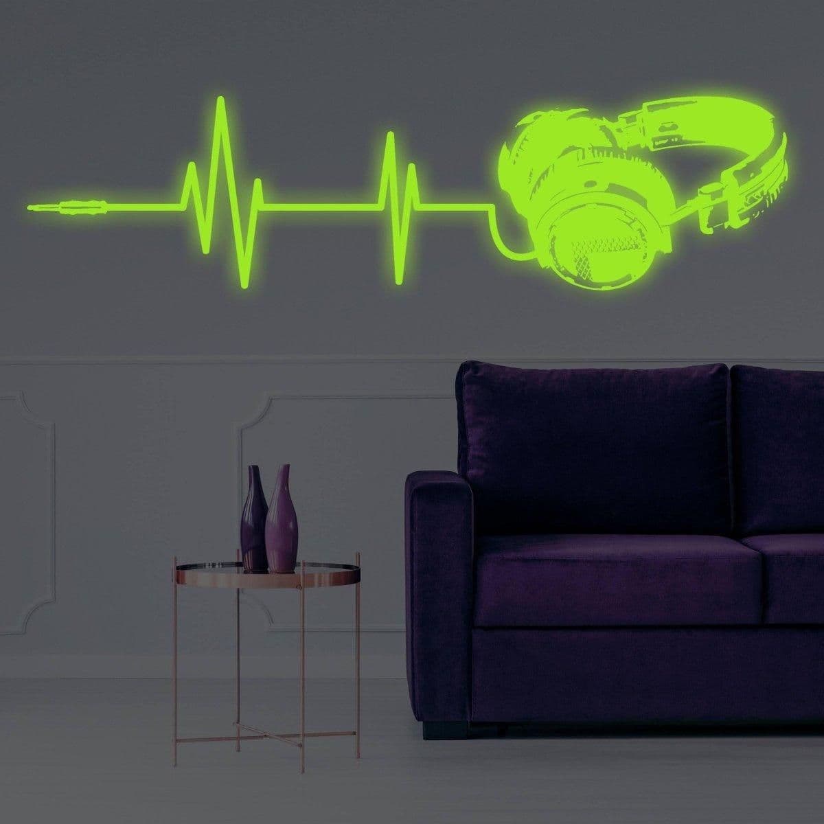 image-Vinyl Wall Decals, Luminous Melodies Design, Self-Adhesive Wall Art Stickers