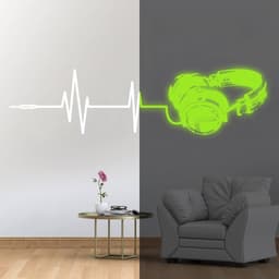 image-Vinyl Wall Decals, Luminous Melodies Design, Self-Adhesive Wall Art Stickers