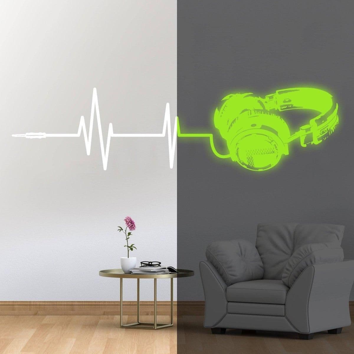 image-Vinyl Wall Decals, Luminous Melodies Design, Self-Adhesive Wall Art Stickers