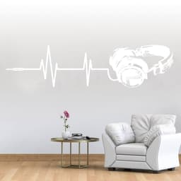 image-Vinyl Wall Decals, Luminous Melodies Design, Self-Adhesive Wall Art Stickers