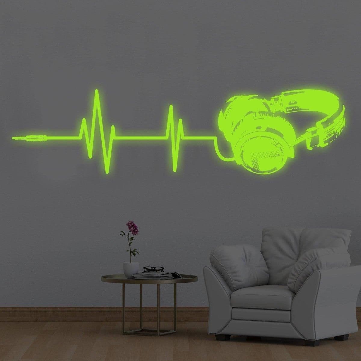image-Vinyl Wall Decals, Luminous Melodies Design, Self-Adhesive Wall Art Stickers