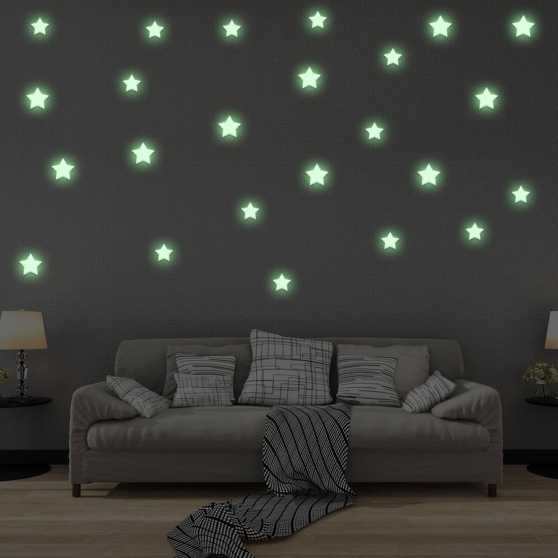 image-Starry Night Glow - 850 pcs Mesmerizing Glow In The Dark Stars Stickers
