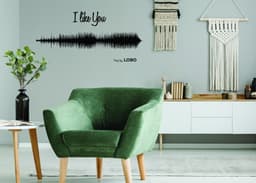 image-Custom Soundwave Wall Decor: Personalized Sound Wave Art Decal Online