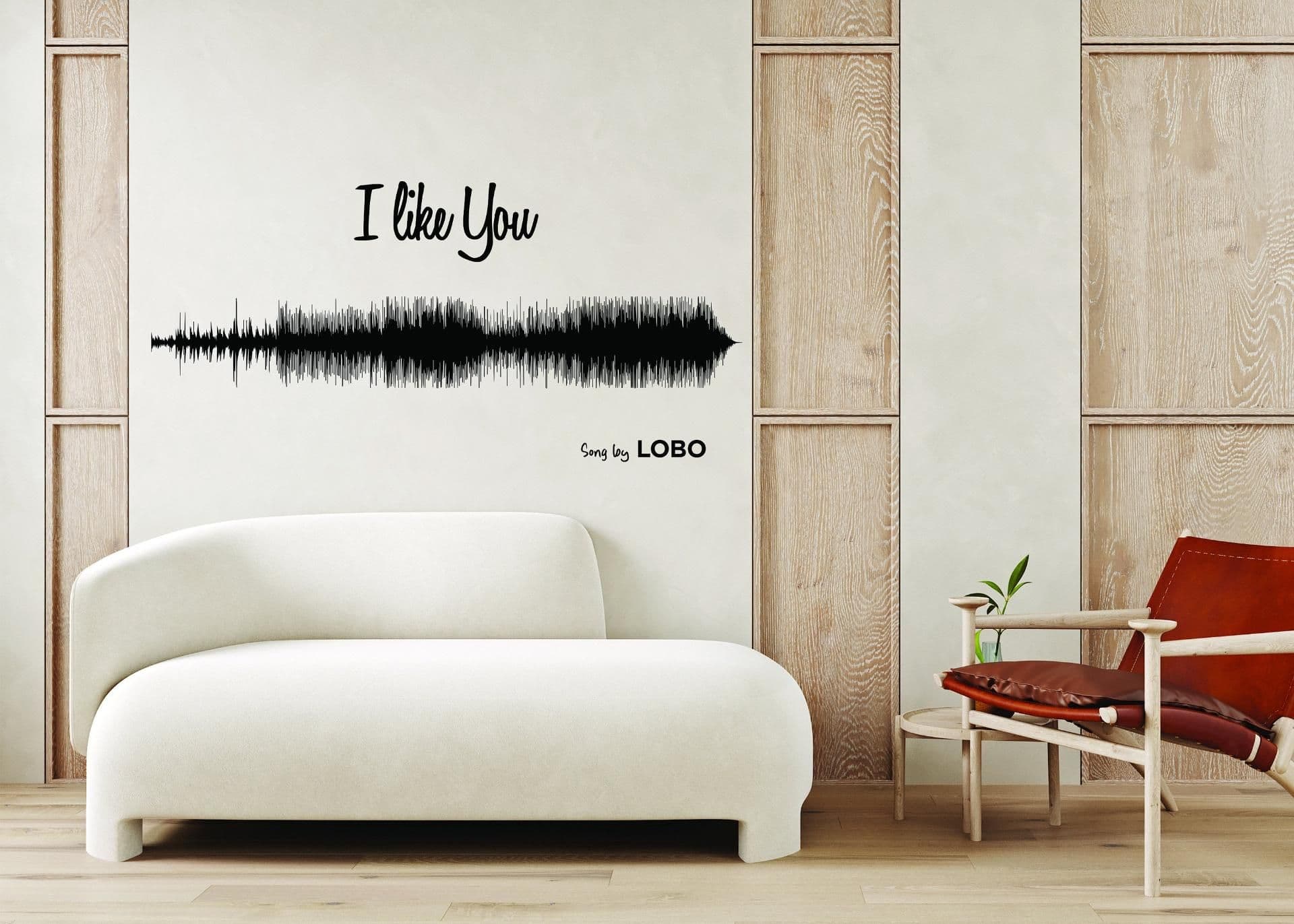 image-Custom Soundwave Wall Decor: Personalized Sound Wave Art Decal Online