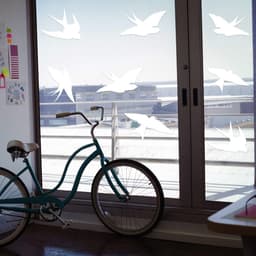 image-FeatherGuard Bird-Safe Window Vinyl Decals - Enhancing Elegant Aesthetics