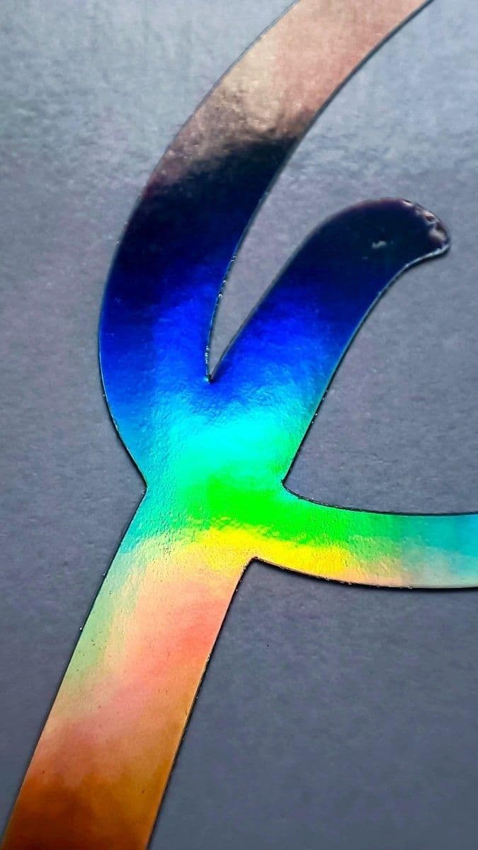 image-Personalized Rainbow Holographic Vinyl Decals, Custom Name Stickers
