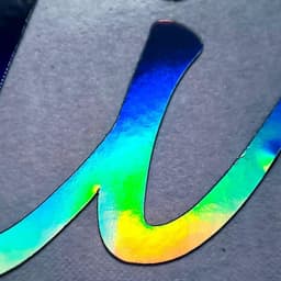 image-Personalized Rainbow Holographic Vinyl Decals, Custom Name Stickers