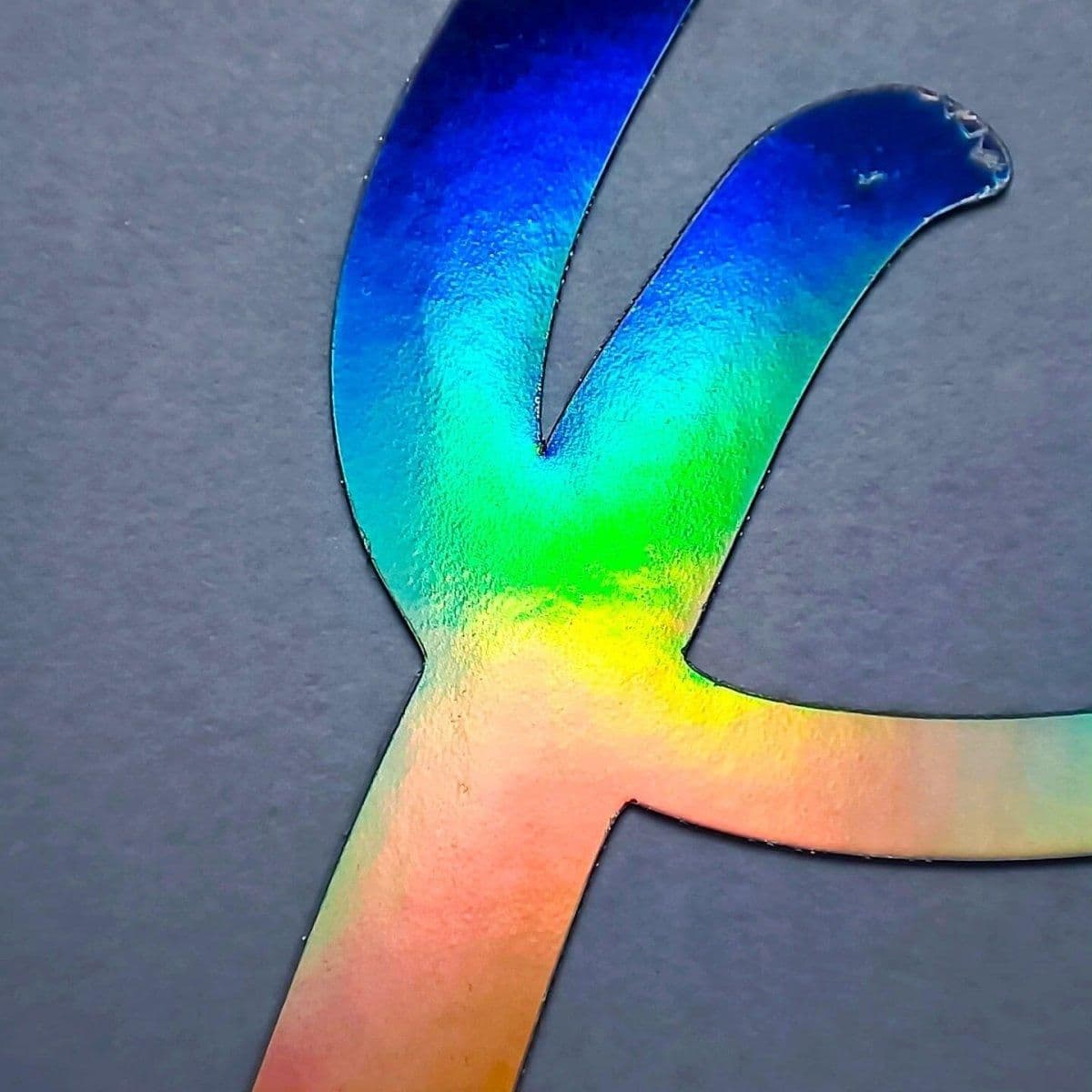 image-Personalized Rainbow Holographic Vinyl Decals, Custom Name Stickers