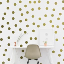 image-Circle Wall Stickers - Gold 2 Inches Round Dot Labels
