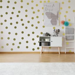 image-Circle Wall Stickers - Gold 2 Inches Round Dot Labels