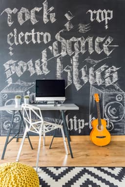 image-Chalkboard Wall Diy Black Kitchen Sticker - Reusable Write On Vinyl Decal