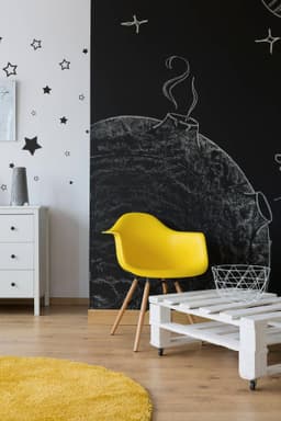 image-Chalkboard Wall Diy Black Kitchen Sticker - Reusable Write On Vinyl Decal