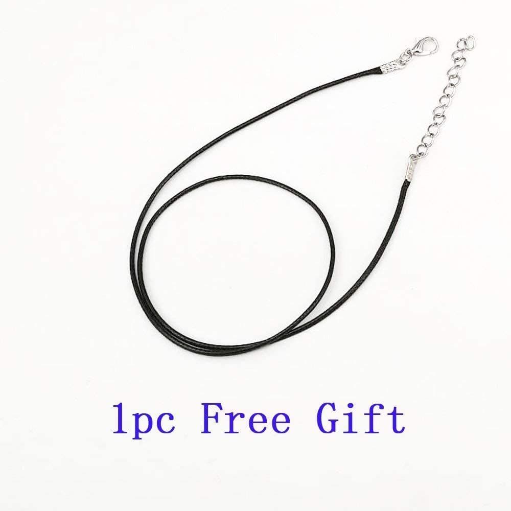 image-Hexagonal Column Tumbled Gemstone Spiral Wrapped Pendant Necklace
