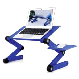image-Adjustable Laptop Stand Laptop Desk with 2 CPU Cooling USB Fans
