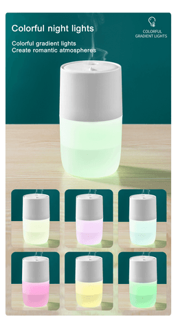 image-1200mAh Rechargeable Jellyfish Air Humidifier Mist Sprayer
