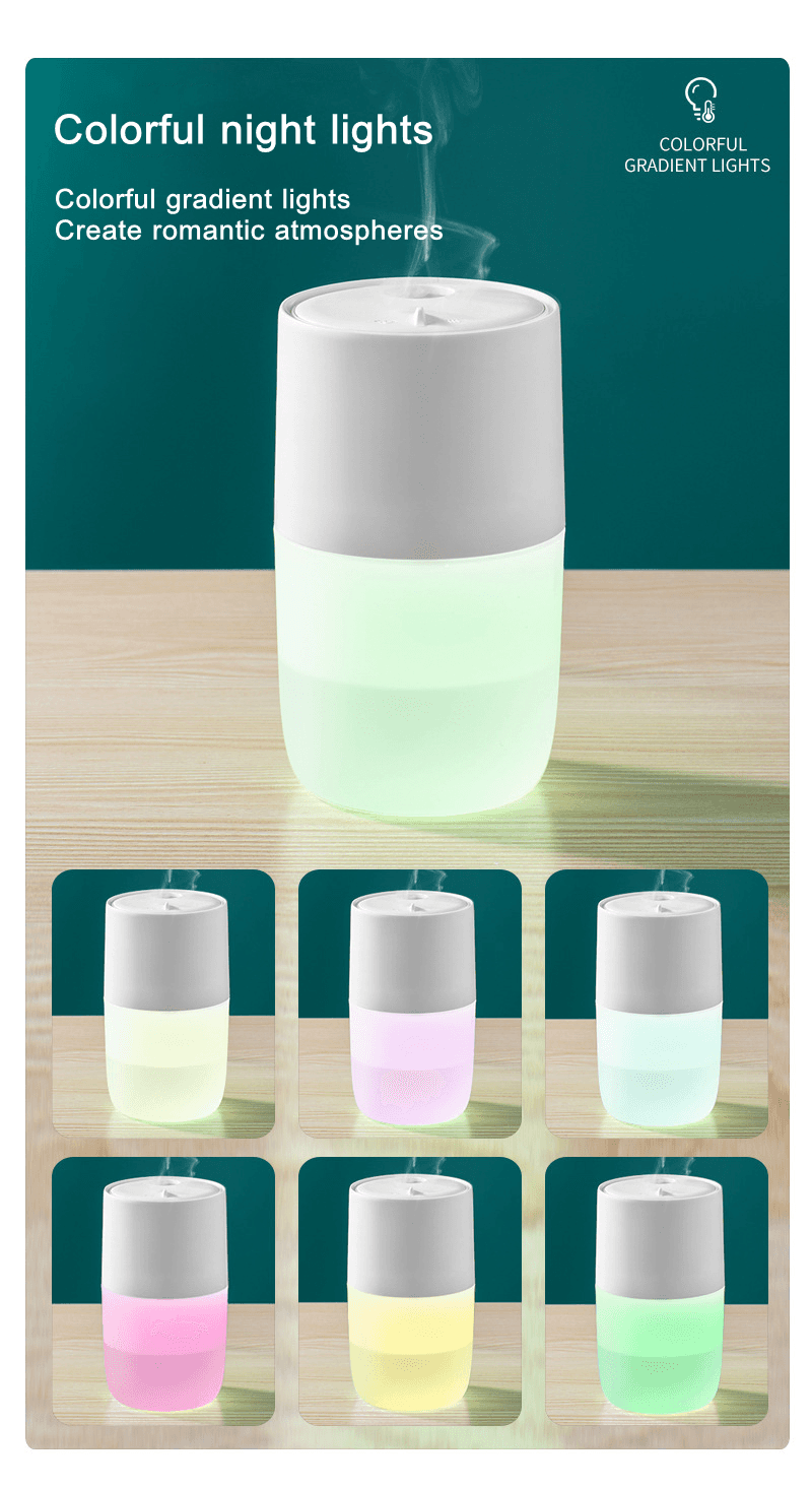 image-1200mAh Rechargeable Jellyfish Air Humidifier Mist Sprayer