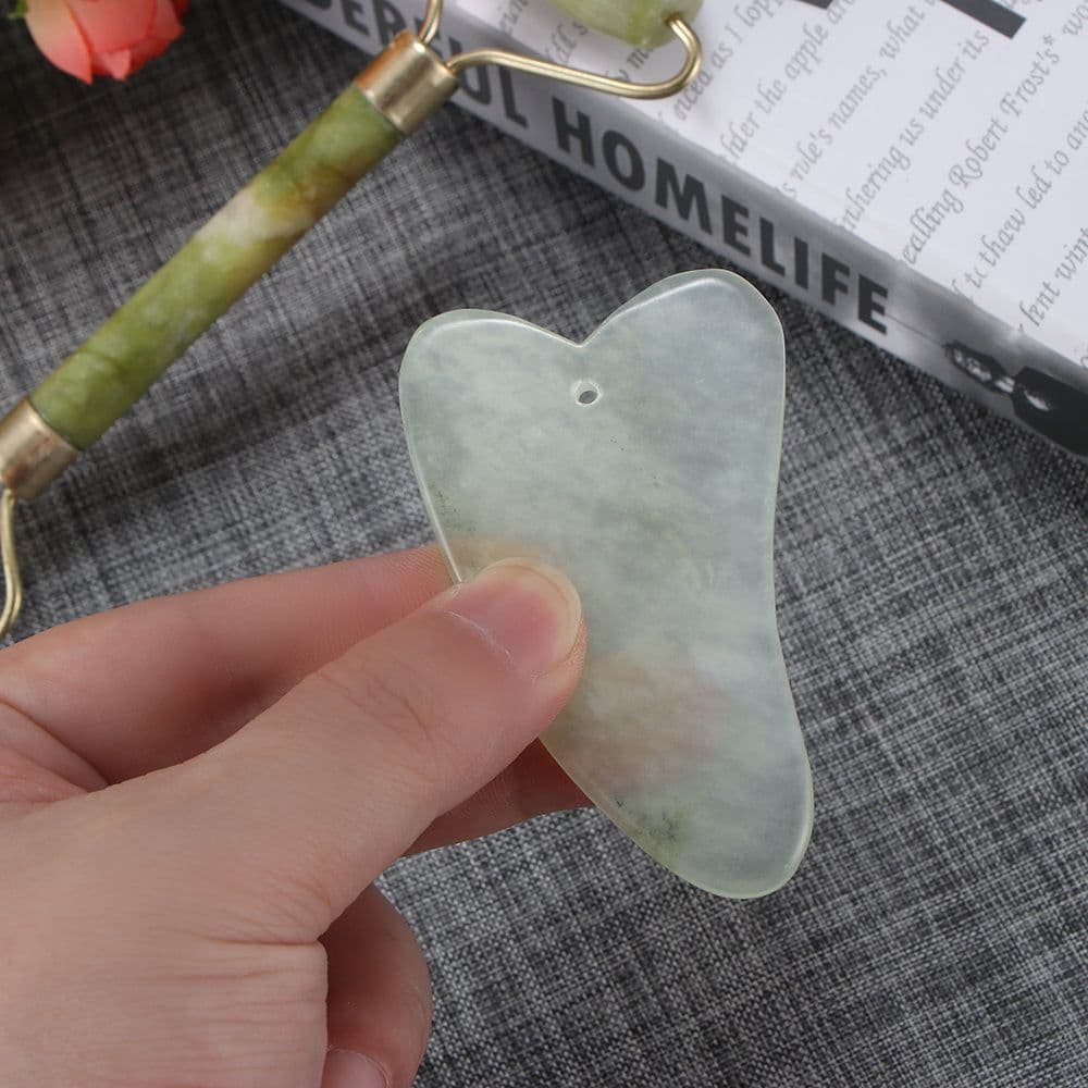 image-Portable Natural Jade Facial Skin Massager Kit