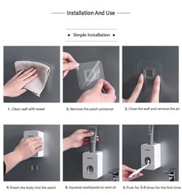 image-Dust-proof Toothpaste Squeezers Automatic Toothpaste Dispenser