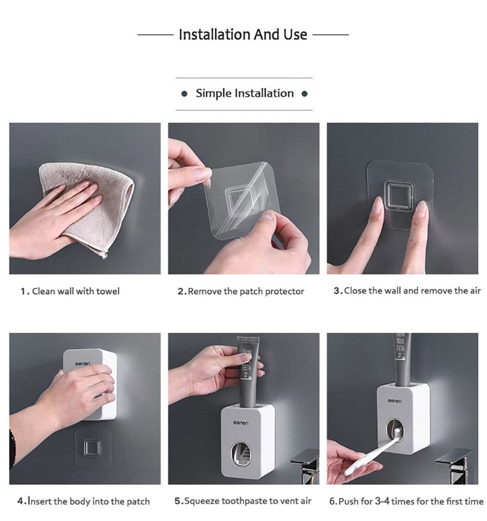 image-Dust-proof Toothpaste Squeezers Automatic Toothpaste Dispenser