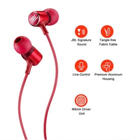 image-JBL LIVE100 3.5mm Wired Earphones Stereo Sound Line Control