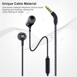 image-JBL LIVE100 3.5mm Wired Earphones Stereo Sound Line Control