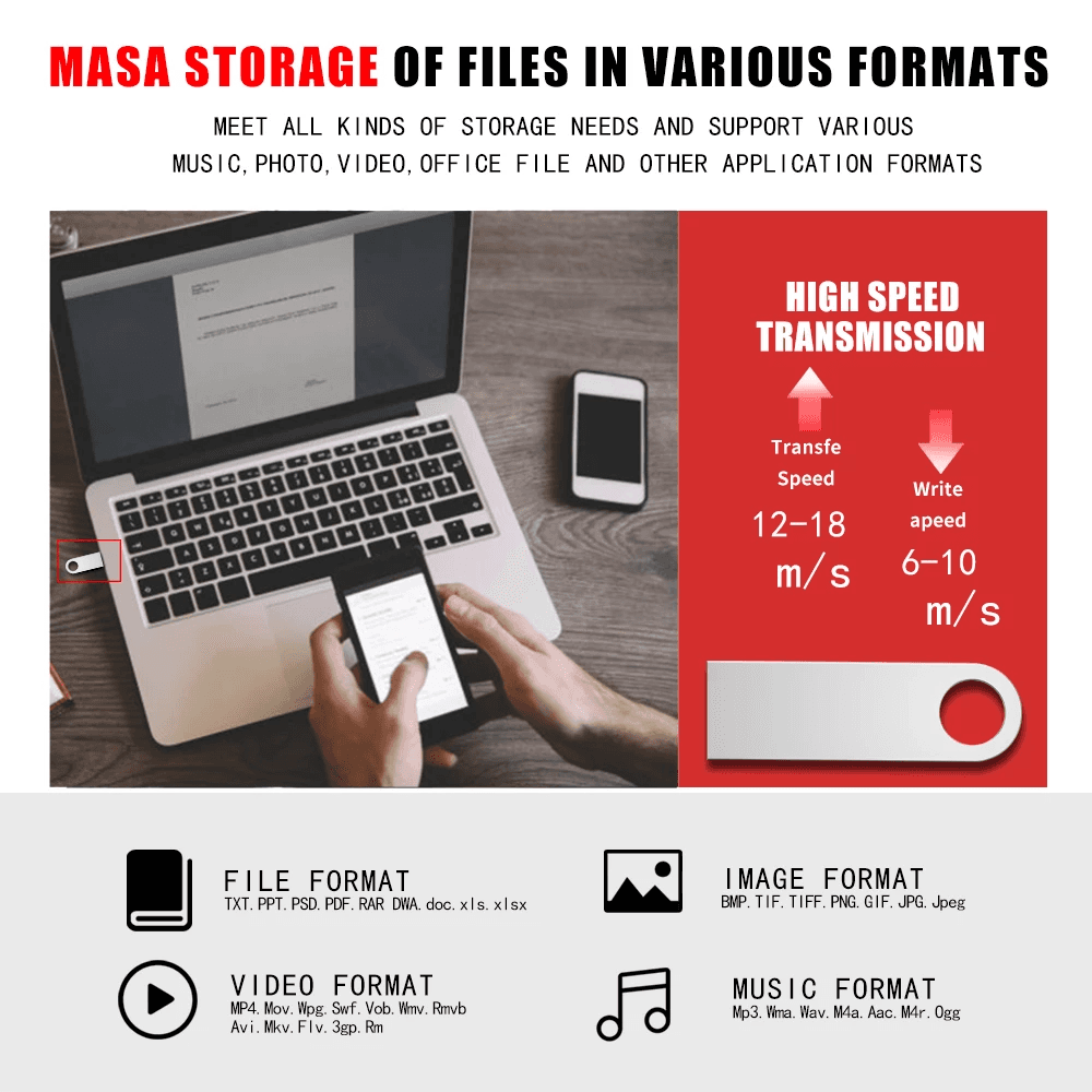 image-Mini Metal usb flash drive 128G 16G 8G pendrive For Gift