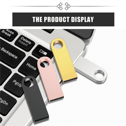 image-Mini Metal usb flash drive 128G 16G 8G pendrive For Gift