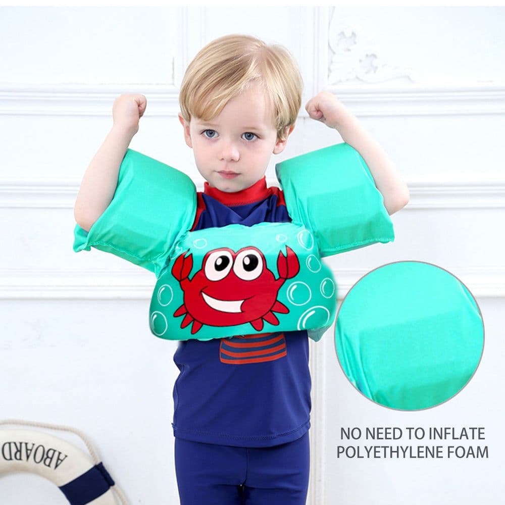 image-Baby kids Arm Swimming Rings life vest floats Foam safety life jacket